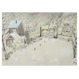 HENRY HOENI Canadian 1917-1989 Oil on Board Snow