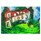 CHAIM SOUTINE Russian 1893-1943 Oil House