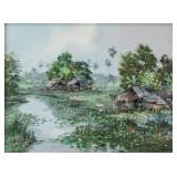 NIKIT (NK) KAMPAN Thai OOC Dated 1990 Landscape