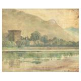 THOMAS TOWNLEY-PARKER UK 1822-1906 Oil Landscape