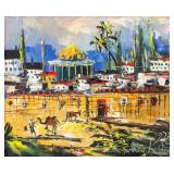 MORIS KATZ Polish-US 1932-2010 Oil on Board