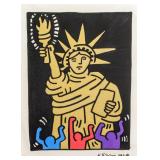 KEITH HARING US 1958-1990 Statue of Liberty 1984