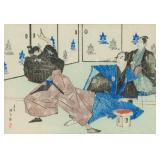 SUZUKI KINSEN Japanese 1867-1945 C.1880s Fighting
