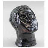 Black Clay Sculpture of Man