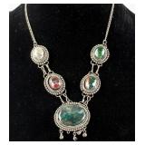 Chinese Hardstone Necklace