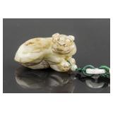 Charming Chinese White Jade Carved Rabbit