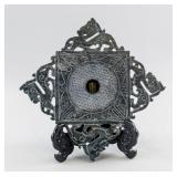 Chinese Spinach Archaistic Jade Carved Dragon Disk