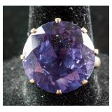 14k Gold Amethyst Ring