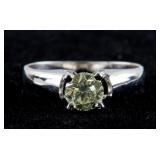 0.74ct 10K White Gold Diamond Ring