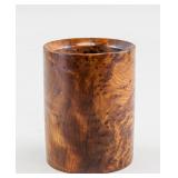 Chinese Hard Wood Carved Brush Pot