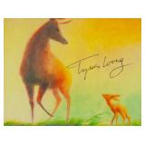 TYRUS WONG Cut Signature on Souvenir Postcard