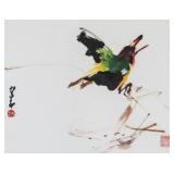 ZHAO SHAOANG Chinese 1905-1998 Watercolor on Paper