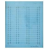 AGNES MARTIN American 1912-2004 Graphite on Board