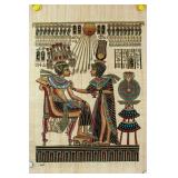 Ink on Papyrus Gilt Gold Color Signed