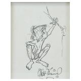 WALT DISNEY American 1901-1966 Ink on Paper