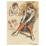 EDGAR DEGAS French 1834-1917 Pastel on Paper