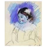 MARY CASSATT American 1844-1926 Pastel on Paper