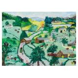 GRANDMA MOSES American 1860-1961 Tempera on Paper
