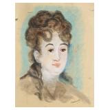 EDOUARD MANET French 1832-1883 Gouache on Paper
