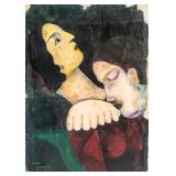 MARC CHAGALL French 1887-1985 Gouache on Board