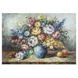 20th Century Canadian Oil on Canvas Still Llife