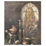 Hungarian XX Oil on Canvas Still Life