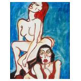 GIUSEPPE MIGNECO Italian 1908-1997 Oil on Canvas