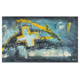 ANTONI TAPIES Spanish 1923-2012 Oil on Canvas