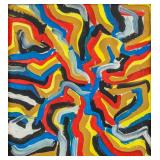 SOL LEWITT American 1928-2007 Oil on Canvas