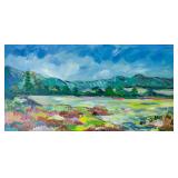 Artist Signed Landscape Oil on Canvas