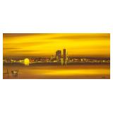 RODOLPHO Oil on Board City Landscape