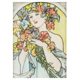 ALPHONSE MUCHA Czech 1860-1939 Mixed Media/Paper
