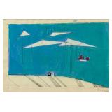 LYONEL FEININGER German 1871-1956 Mixed Media