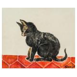 LEONARD FOUJITA Japanese 1886-1968 Mixed Media