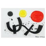 ADOLPH GOTTLIEB USA 1903-1974 Mix Media Paper