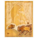 KEITH MORRISSEAU Wood Carving "Self Subsistency"