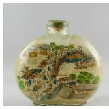 Large Chinese Peking Glass Snuff Bottle