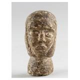 Stone Carved Woman Head Bust