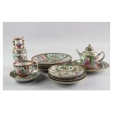 13 PC Chinese Export Famille Rose Porcelain Set