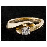 0.21ct Diamond Solitaire Ring CRV $2450