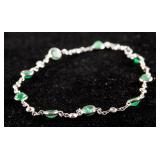 3.0ct Emerald & 0.40ct Diamond Bracelet CRV $2240