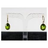 12.5ct Large Peridot Earrings CRV $1350