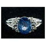 2.55ct Sapphire & 0.20ct Diamond Ring CRV $5450
