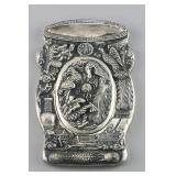 Chinese Silver Ink Well with Lid Mo Bao Zhai Mark