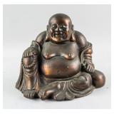Chinese Bronze Cast Happy Buddha Statue