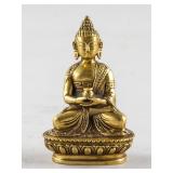 Chinese Bronze Cast Shakyamuni Buddha Statue