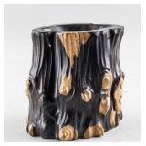 Chinese Rosewood Carved Brush Pot