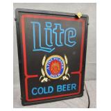 Lite beer lighted sign works