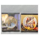 Two Harley-Davidson Christmas plates