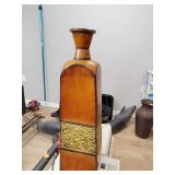 Large tin vase